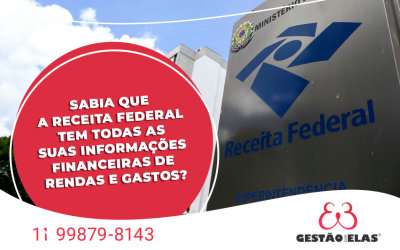 Sabia que a Receita Federal tem todas as Suas Informações Financeiras de Rendas e Gastos?