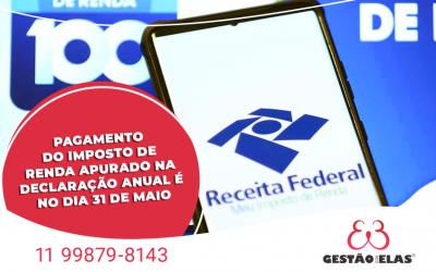 Pagamento Do Imposto De Renda Apurado Na Declaração Anual É No Dia 31 De Maio