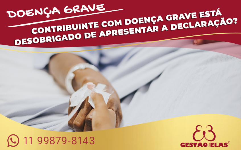 como declarar IRPF de doença grave