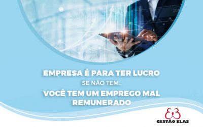 Empresa é para ter Lucro, se não tem… você tem um emprego mal remunerado!